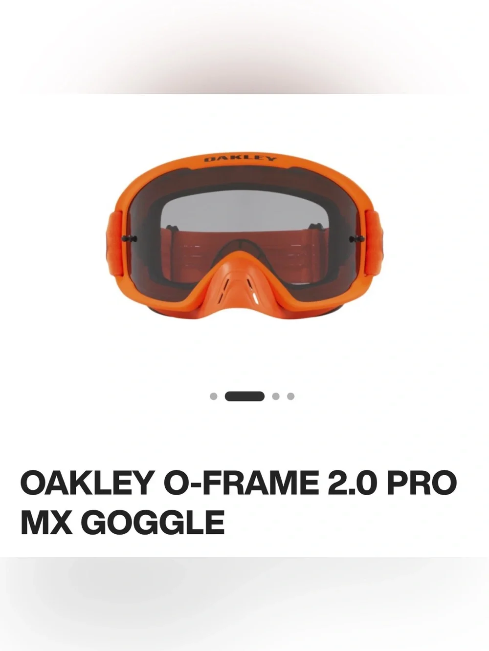 OAKLEY O-FRAME 2.0 PRO MX GOGGLE